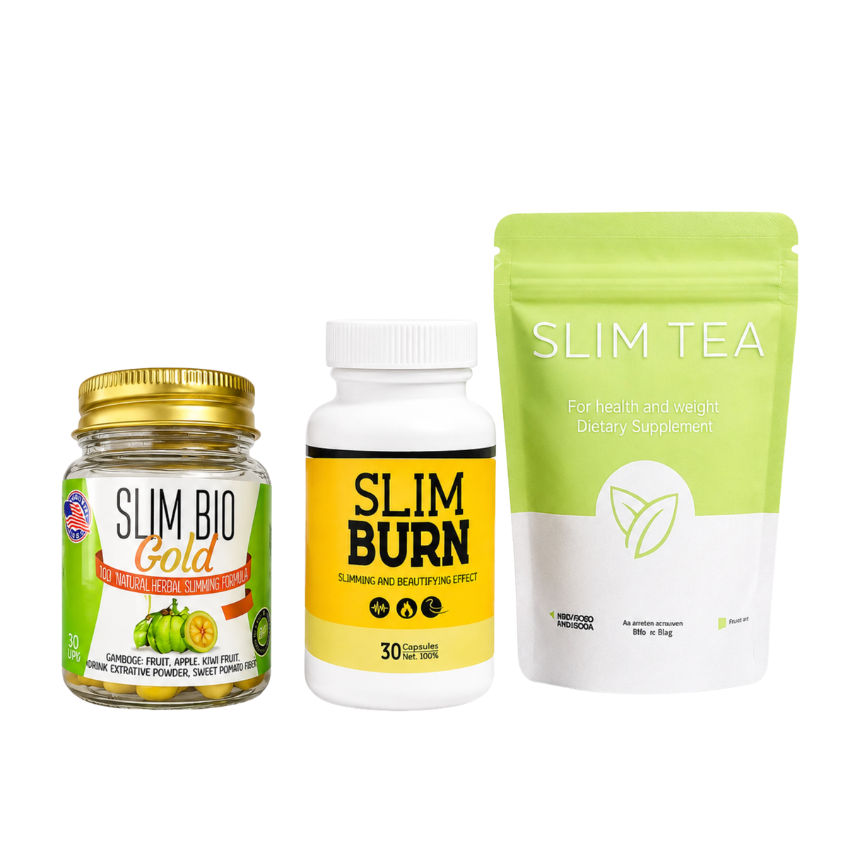 Combo Slim Bio Gold | Slim Bio Gold + Slim Burn + Slim Tea